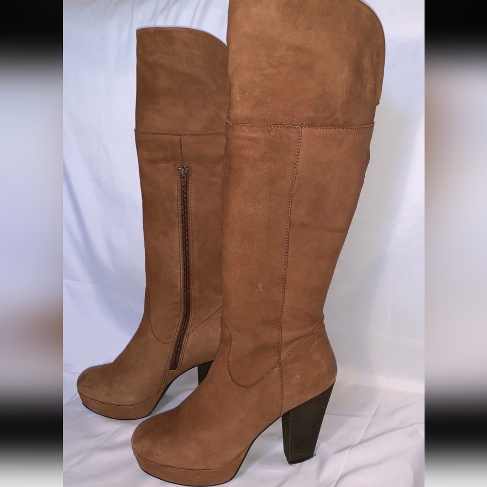 Steve Madden over the knee platform boots size 10